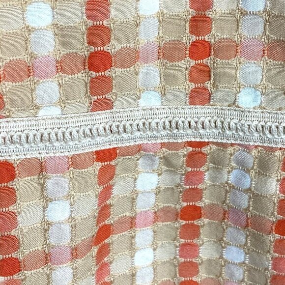 Greg Norman 100% Cotton Golf Skort Modern Checked Pattern in Orange Womens Sz 4 - Picture 4 of 10